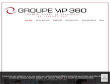 Tablet Screenshot of groupe-vip360.com
